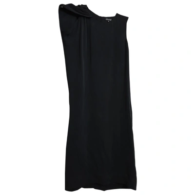 Pre-owned Claudie Pierlot Silk Dress In Black