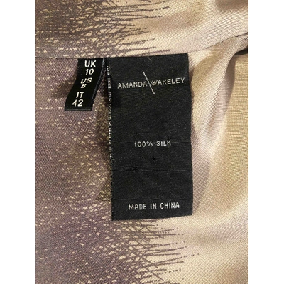 Pre-owned Amanda Wakeley Black Silk Jacket