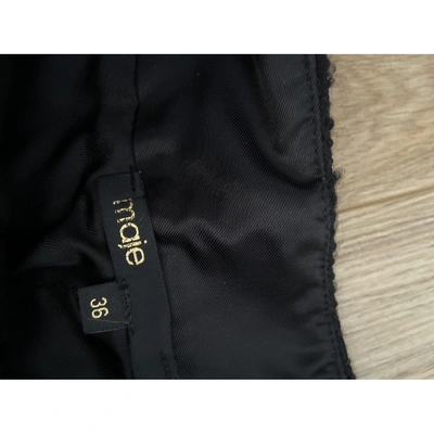 Pre-owned Maje Fall Winter 2019 Black Wool Shorts