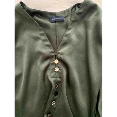 Pre-owned Eudon Choi Green Polyester Top