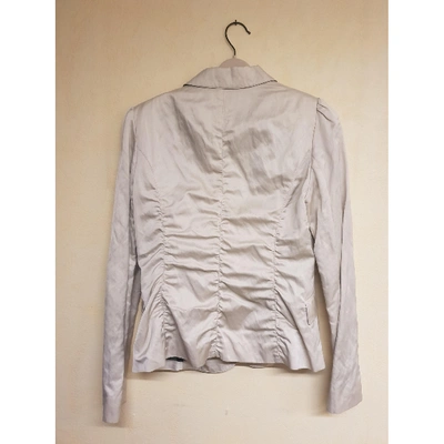 Pre-owned Burberry Metallic Viscose Jacket