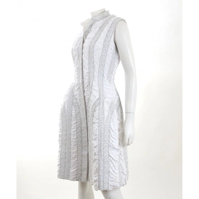 Pre-owned Alaïa Mid-length Dress In White