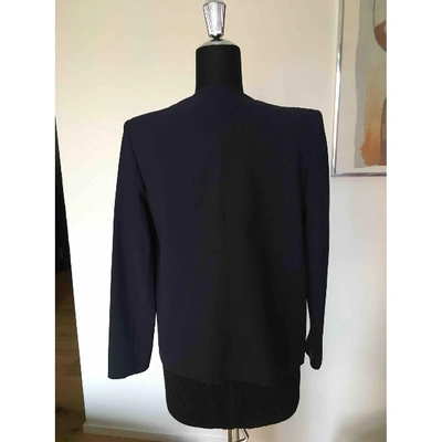 Pre-owned Fendi Wool Blazer In Navy