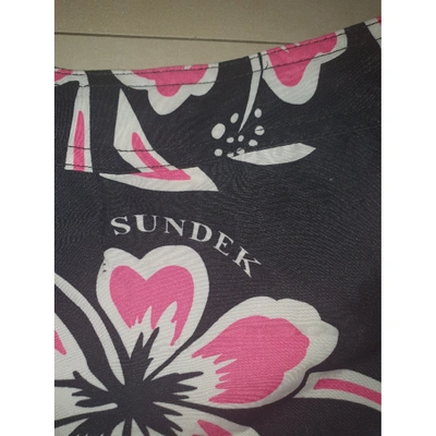 Pre-owned Sundek Swimwear In Black