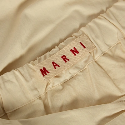 Pre-owned Marni Mini Skirt In Ecru