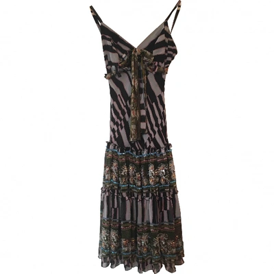 Pre-owned Diane Von Furstenberg Silk Mini Dress In Multicolour