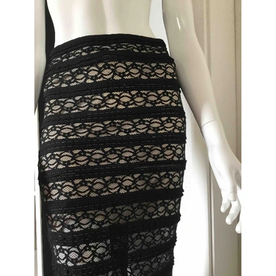 Pre-owned Alice And Olivia Maxi Skirt In Black