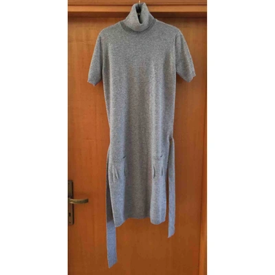 Pre-owned Malo Cashmere Mid-length Dress In Grey