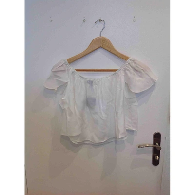 Pre-owned Topshop Tophop  White  Top