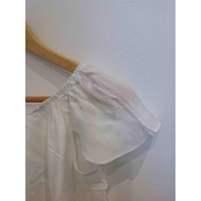 Pre-owned Topshop Tophop  White  Top