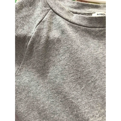 Pre-owned Manoush Grey Cotton Top