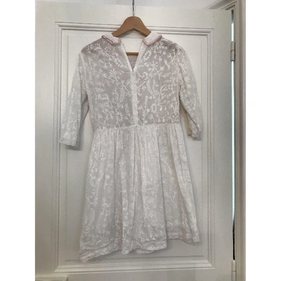 Pre-owned Manoush Dress In White