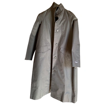 Pre-owned Stutterheim Black Cotton Trench Coat