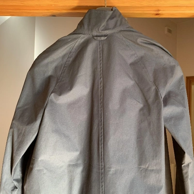 Pre-owned Stutterheim Black Cotton Trench Coat