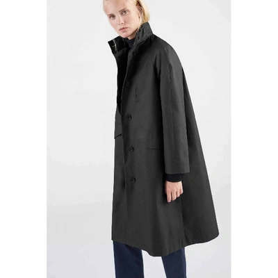 Pre-owned Stutterheim Black Cotton Trench Coat