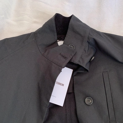 Pre-owned Stutterheim Black Cotton Trench Coat