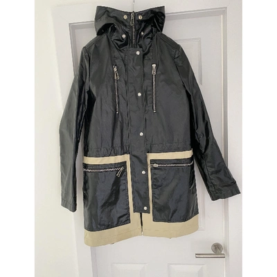 Pre-owned Belstaff Trench Coat In Black