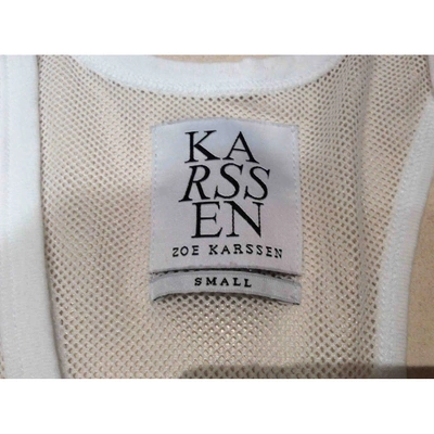Pre-owned Zoe Karssen Vest In White