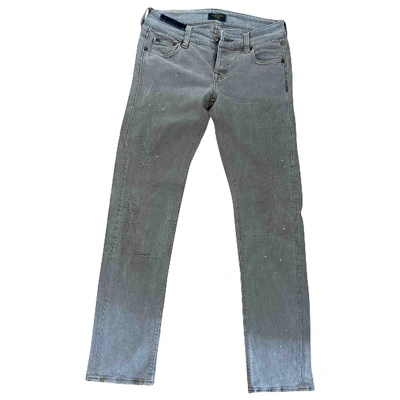 Pre-owned Htc Straight Jeans In Grey