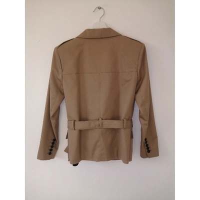 Pre-owned Saint Laurent Beige Polyester Jackets