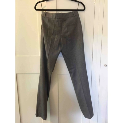 Pre-owned Chloé Wool Slim Pants In Brown