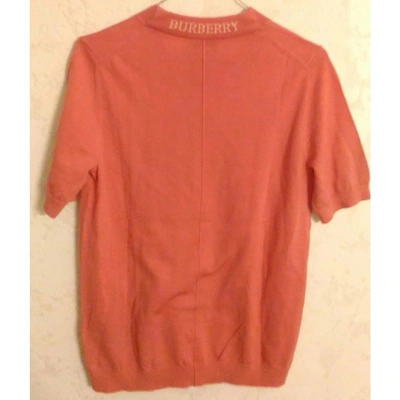 Pre-owned Burberry Pink Wool  Top