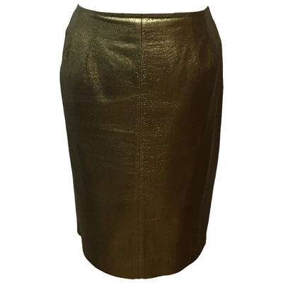 Pre-owned Loewe Leather Skirt In Other