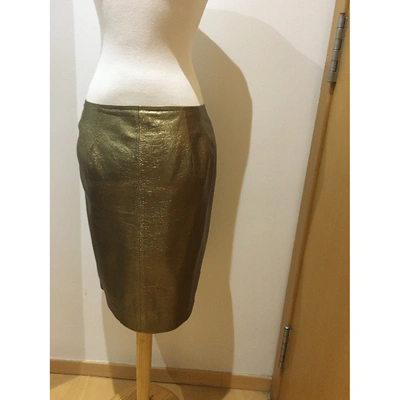Pre-owned Loewe Leather Skirt In Other