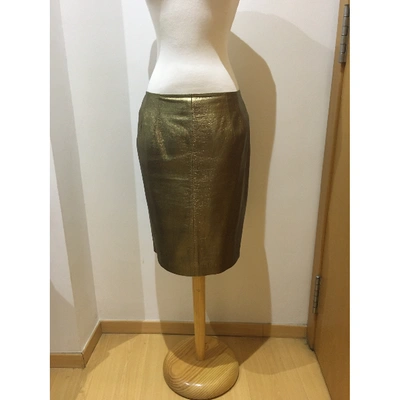 Pre-owned Loewe Leather Skirt In Other