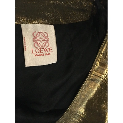 Pre-owned Loewe Leather Skirt In Other