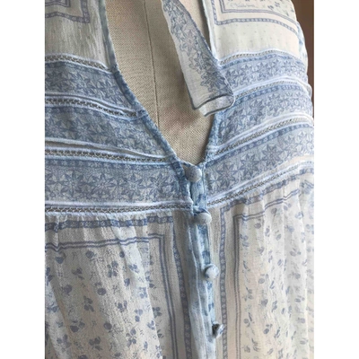 Pre-owned Roberto Cavalli Silk Blouse In Blue