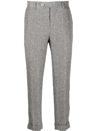 Shop Brunello Cucinelli Halbhohe Hose In Grey