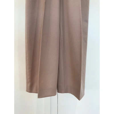 Pre-owned Sonia Rykiel Wool Large Pants In Pink