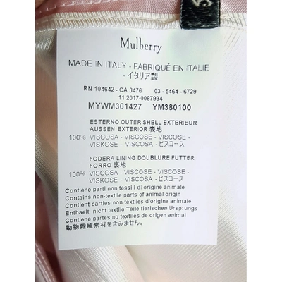Pre-owned Mulberry Trousers In Pink