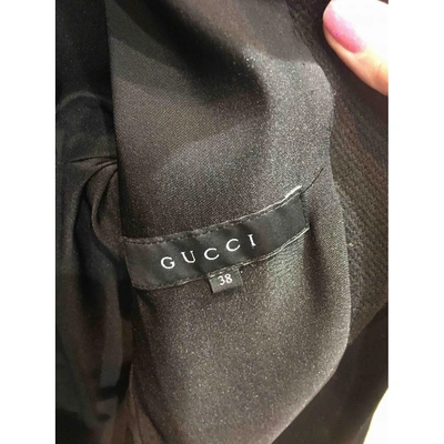 Pre-owned Gucci Black Wool Coat