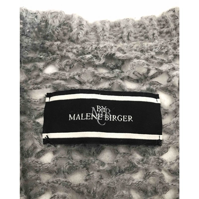 Pre-owned By Malene Birger Wool Cardigan In Grey