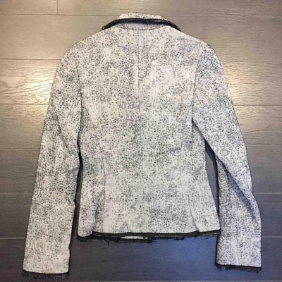 Pre-owned Ermanno Scervino Wool Short Vest In Grey