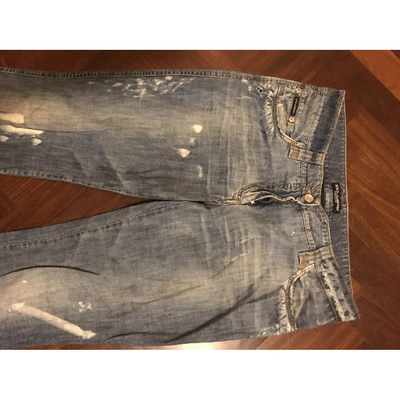 Pre-owned Dolce & Gabbana Straight Jeans In Blue