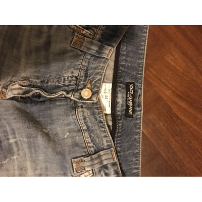 Pre-owned Dolce & Gabbana Straight Jeans In Blue