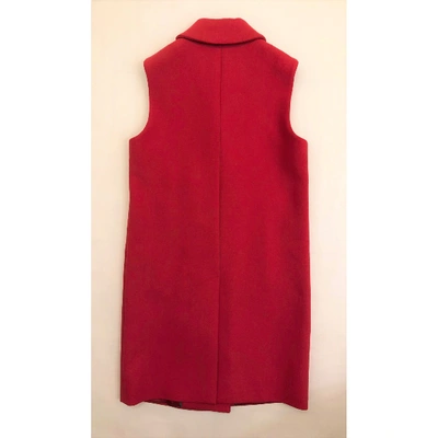 Pre-owned Annie P Red Wool Coat