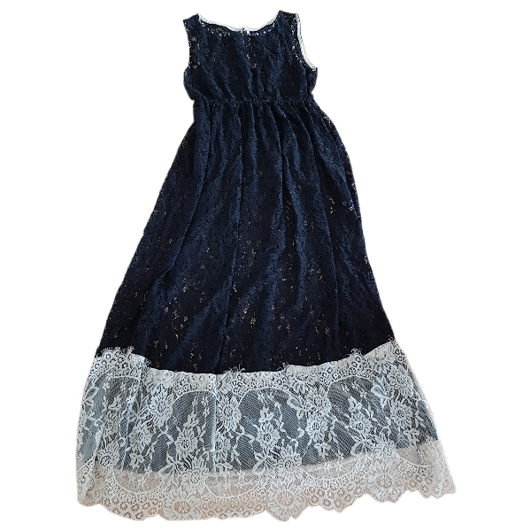 sandro black lace dress