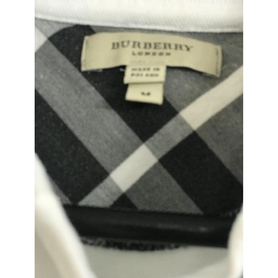 Pre-owned Burberry White Cotton Top