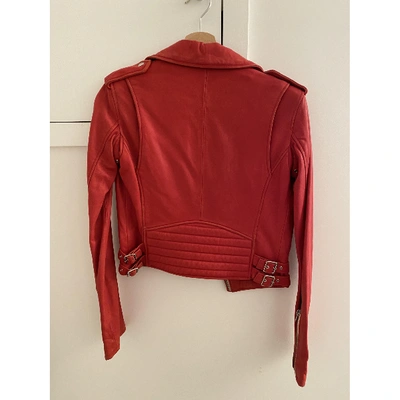 Pre-owned Iro Red Leather Jacket