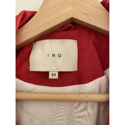 Pre-owned Iro Red Leather Jacket