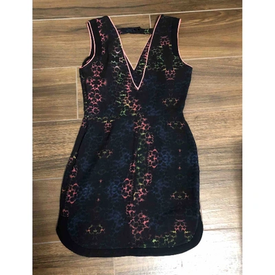 Pre-owned Sandro Mini Dress In Black