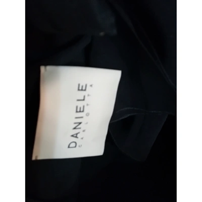 Pre-owned Daniele Carlotta Mini Dress In Black