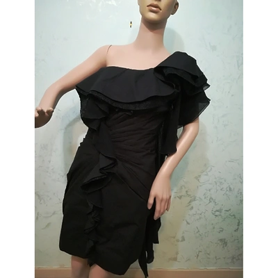 Pre-owned Daniele Carlotta Mini Dress In Black