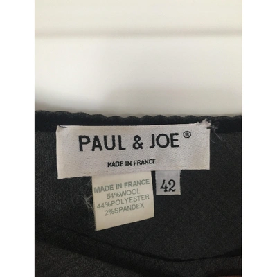 Pre-owned Paul & Joe Anthracite Wool Skirt
