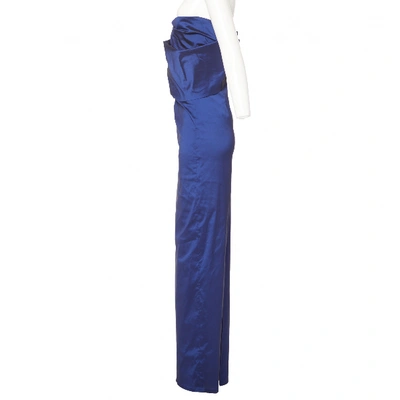Pre-owned Talbot Runhof Maxi Dress In Blue