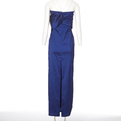 Pre-owned Talbot Runhof Maxi Dress In Blue
